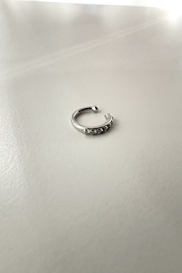 画像5: SILVER925 6ジルコニアラインイヤーカフ /シルバー  (5)