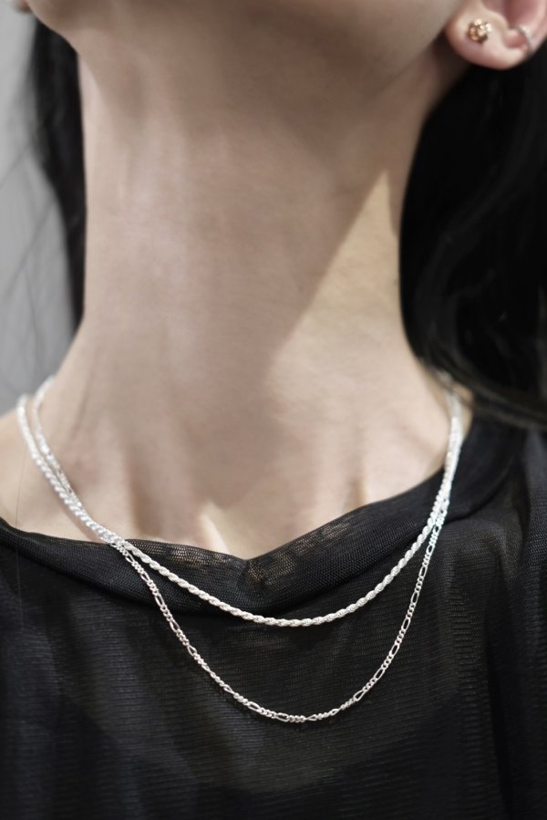 画像11: SILVER925 フィガロチェーンネックレス (11)