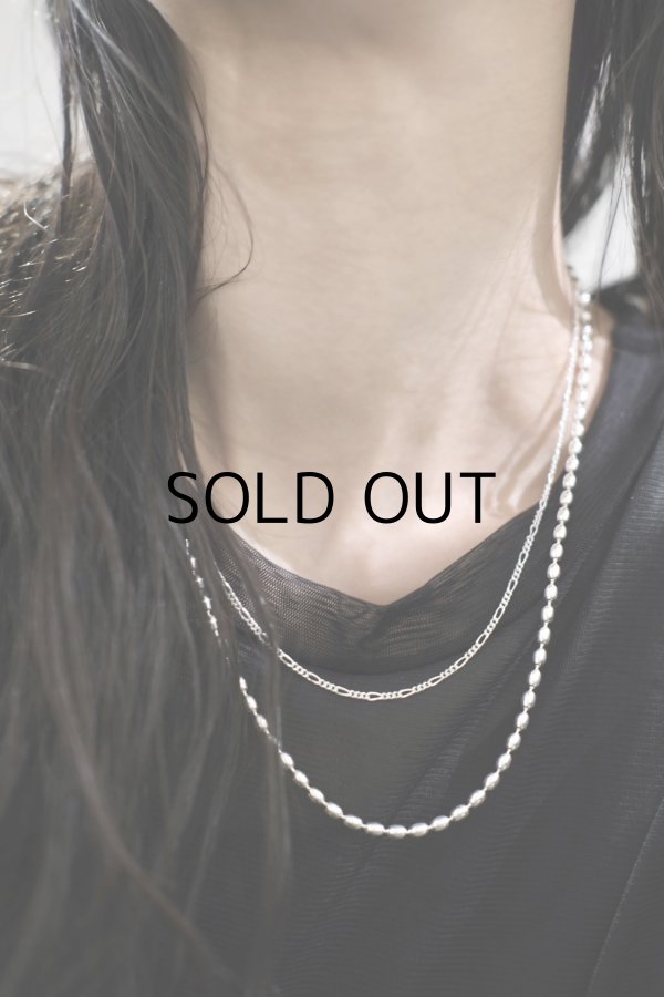 画像11: SILVER925 3.0mm幅 オーバルボールチェーンネックレス (11)