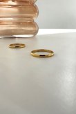 画像1: ステンレス 2mm幅 フラットサークルリング /ゴールド (1)