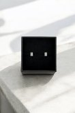 画像4: SILVER925 レクタングル ストーンバーベルピアス  (4)