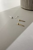 画像2: SILVER925 ピラミッドピアス  (2)