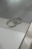 画像2: SILVER925 ツイストコネクトサークルリング /シルバー  (2)