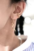 画像1: ステンレス スパイラルリボンピアス  (1)