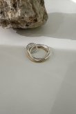 画像3: SILVER925×ステンレス トリプルスタッキングリング /シルバー×ゴールド (3)