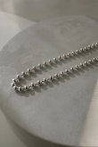 画像2: SILVER925 ボールチェーンブレスレット 18.5cm /シルバー  (2)
