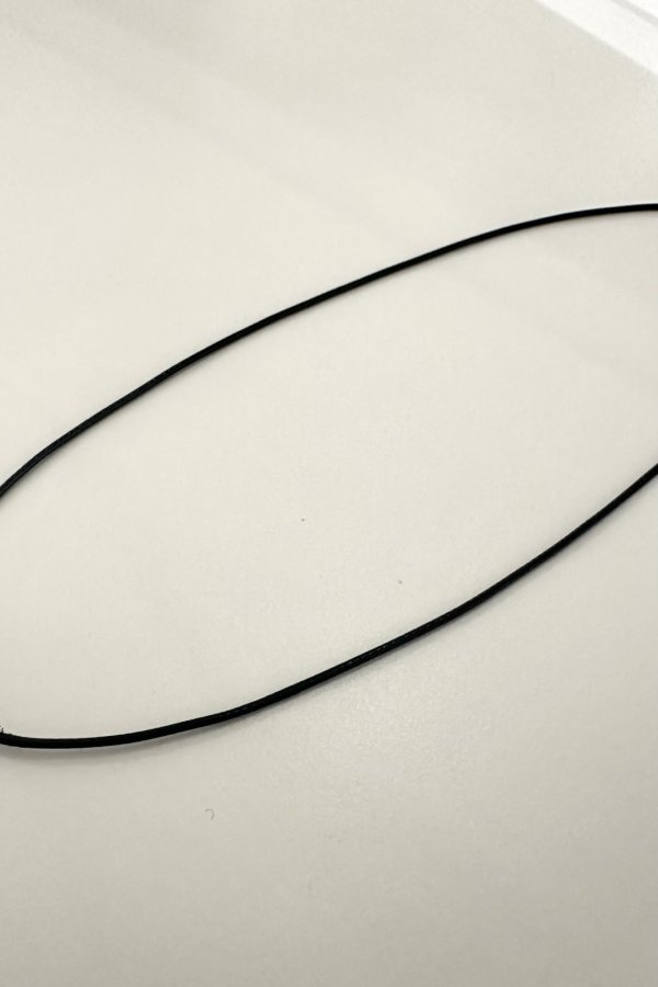 画像7: SILVER925 CONNYロゴプレートレザーチョーカー /ブラック (7)