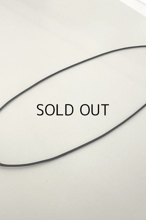 画像7: SILVER925 CONNYロゴプレートレザーチョーカー /ブラック (7)