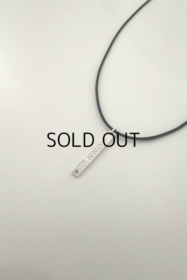 画像5: SILVER925 CONNYロゴプレートレザーチョーカー /ブラック (5)