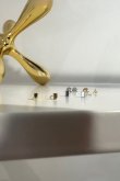 画像1: SILVER925 レクタングルキューブスタッドピアス  (1)