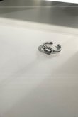 画像1: SILVER925 レイヤーノットリング /シルバー  (1)
