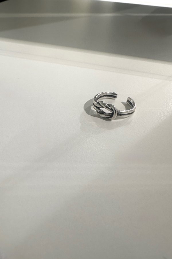 画像1: SILVER925 レイヤーノットリング /シルバー  (1)