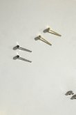 画像3: SILVER925 レクタングルキューブスタッドピアス  (3)