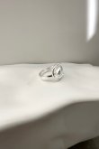 画像2: SILVER925 ホローラインアラウンドオーバルリング /シルバー  (2)