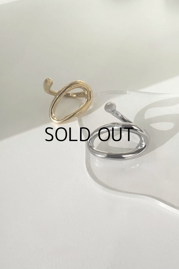 画像4: ステンレス ビッグホローラインフロントオープンリング (4)