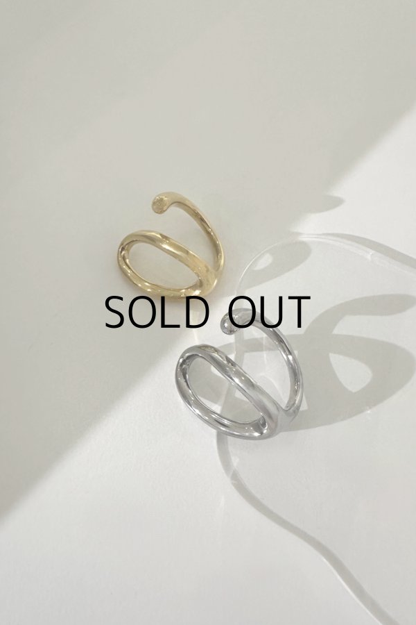 画像5: ステンレス ビッグホローラインフロントオープンリング (5)