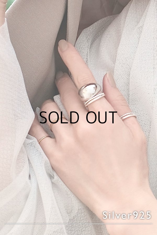 画像7: SILVER925 1mm幅ファインツイストリング (7)