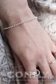 画像1: SILVER925 ボールチェーンブレスレット 18.5cm /シルバー  (1)