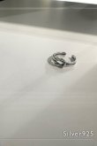 画像1: SILVER925 レイヤーノットリング /シルバー  (1)