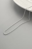 画像2: SILVER925 1.2mm オーバルボールチェーンネックレス (2)