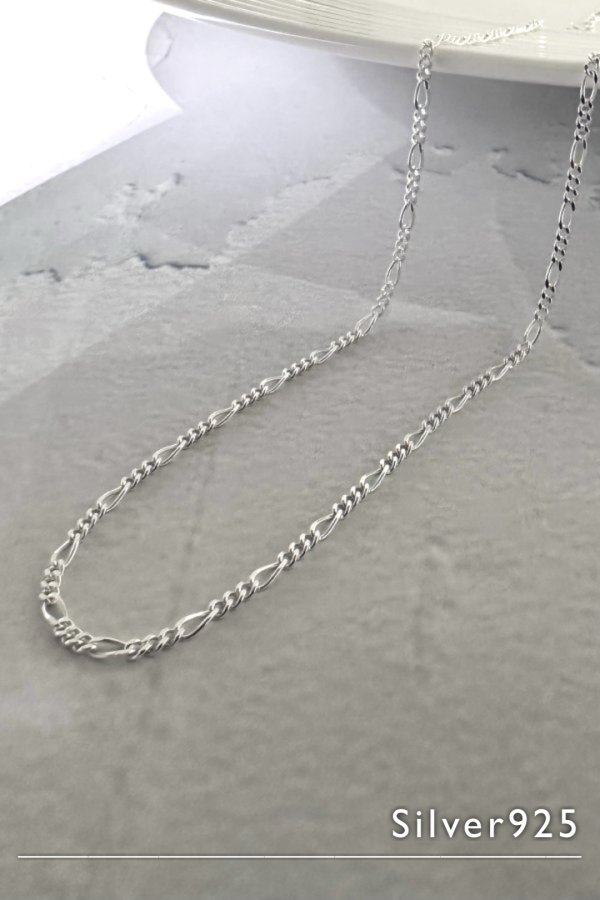 画像4: SILVER925 フィガロチェーンネックレス (4)