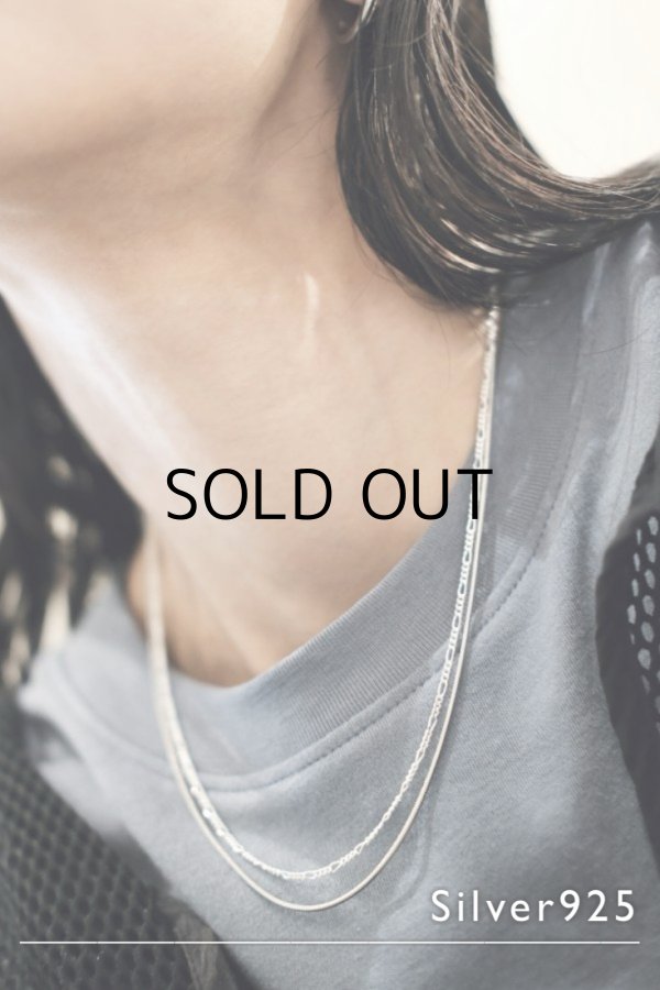 画像2: SILVER925 フィガロチェーンネックレス (2)