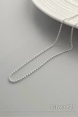 画像1: SILVER925 1.2mm オーバルボールチェーンネックレス (1)