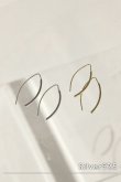 画像1: SILVER925 カーブスティックフックピアス (1)