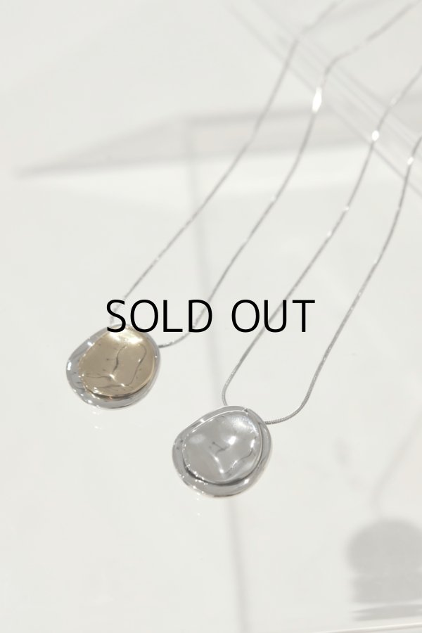 画像7: ステンレス アンイーブンプレートトップネックレス (7)