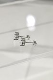 画像2: SILVER925 キュービックジルコニアスタッドピアス /シルバー (2)