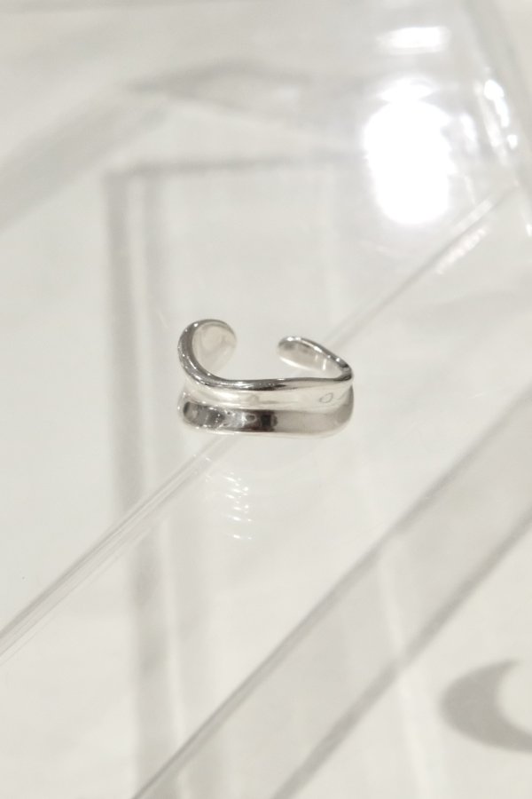 画像6: SILVER925 アンイーブンウェーブプレートリング /シルバー (6)