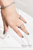 画像2: SILVER925 ノッチヘムライン＆スムーズリング /シルバー (2)