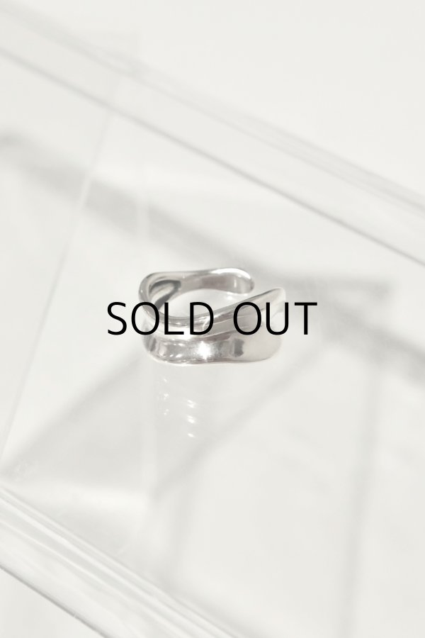 画像6: SILVER925 アンイーブンウェーブプレートリング /シルバー (6)