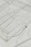 画像3: SILVER925 5mmトップ ボール＆ボールステーションチェーンネックレス /シルバー (3)