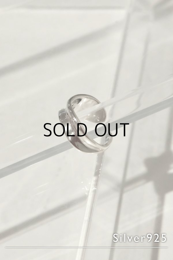 画像4: SILVER925 アンイーブンウェーブプレートリング /シルバー (4)