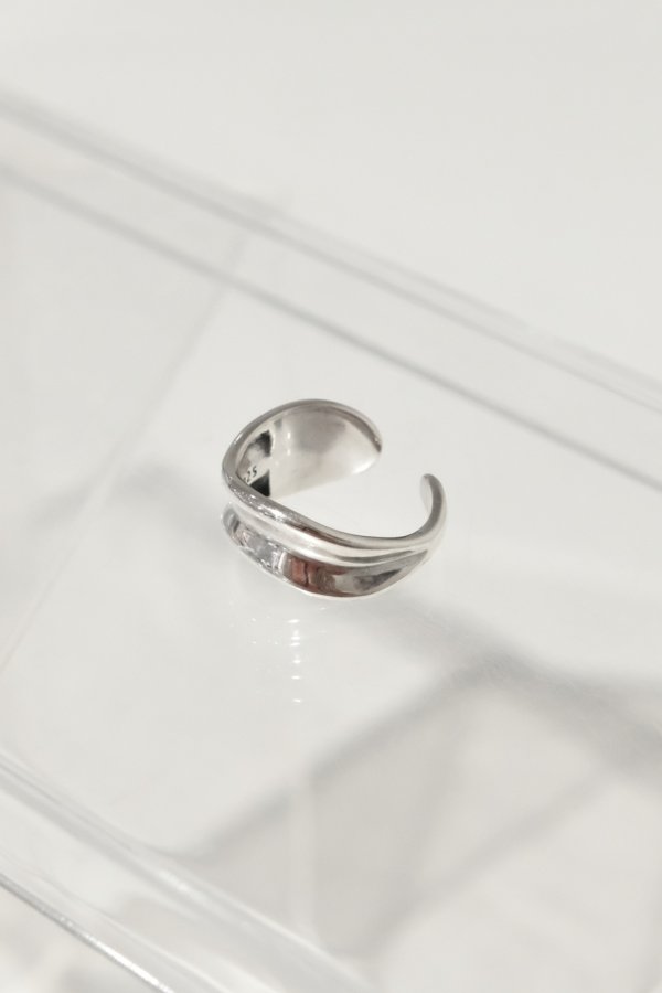 画像8: SILVER925 アンイーブンウェーブプレートリング /シルバー (8)