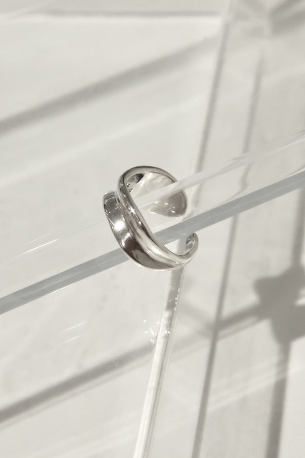 画像10: SILVER925 アンイーブンウェーブプレートリング /シルバー (10)