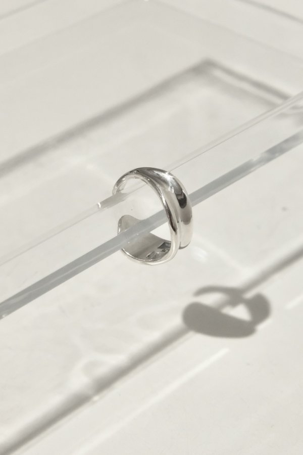 画像9: SILVER925 アンイーブンウェーブプレートリング /シルバー (9)