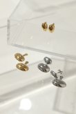 画像3: ステンレス ダブルビーンズスタッドピアス  (3)