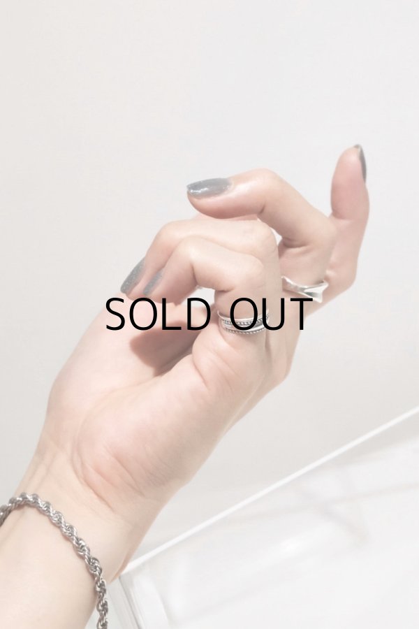 画像2: SILVER925 ノッチヘムライン＆スムーズリング /シルバー (2)