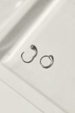 画像3: SILVER925 ドロップフープピアス /シルバー (3)