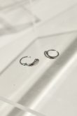 画像4: SILVER925 ドロップフープピアス /シルバー (4)