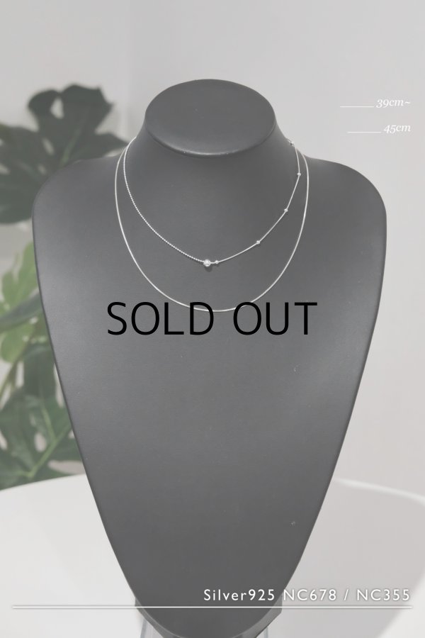 画像6: SILVER925 5mmトップ ボール＆ボールステーションチェーンネックレス /シルバー (6)