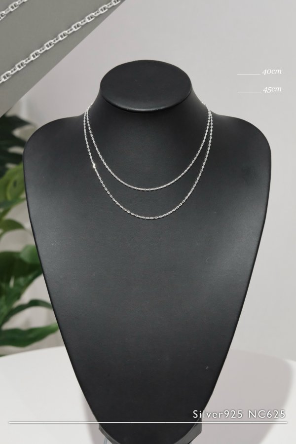 画像1: SILVER925 ロロマリーナチェーンネックレス/シルバー (1)