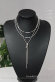 画像1: SILVER925 Yタイプノットフリンジスネークネックレス /シルバー  (1)