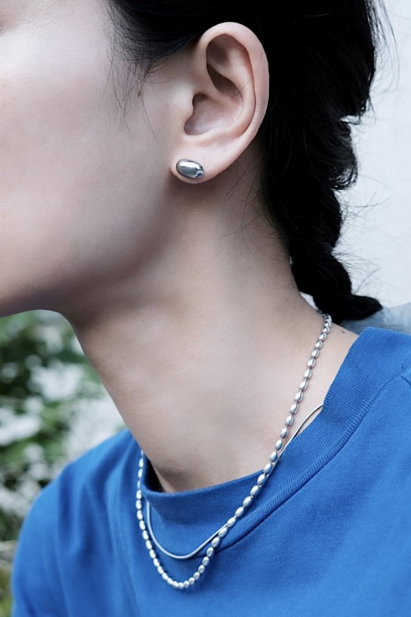 画像3: ▶︎ ステンレス ダブルビーンズスタッドピアス  (3)