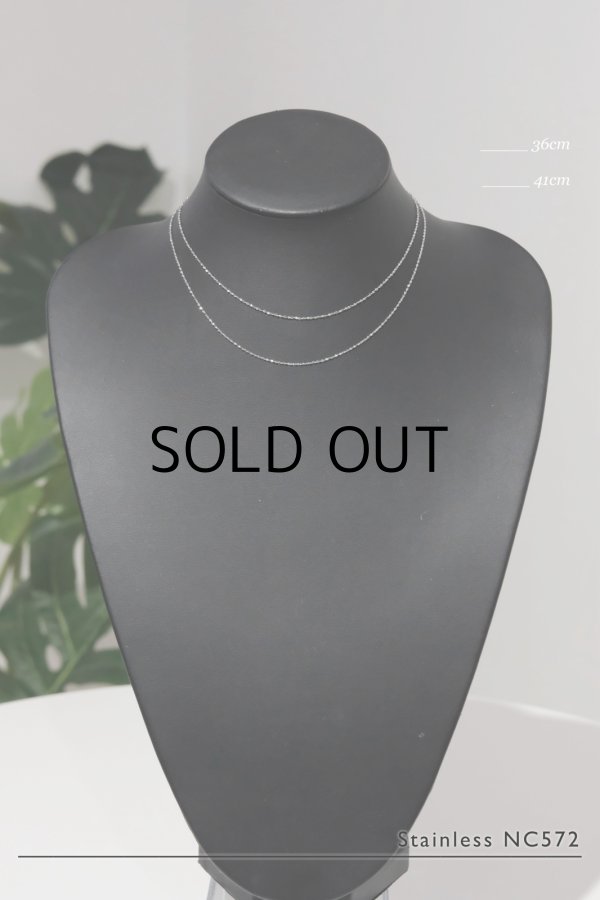 画像1: ステンレス スクリューチェーンネックレス (1)