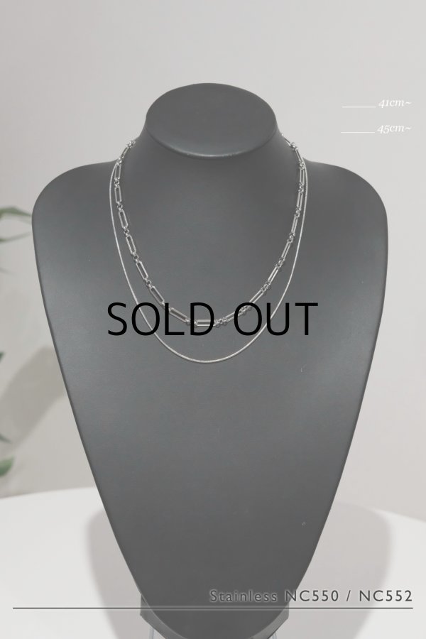 画像3: ステンレス コネクティットアズキチェーンネックレス (3)