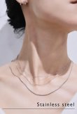 画像2: ステンレス スクリューチェーンネックレス (2)