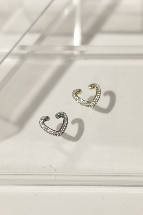 画像3: グリッターハートモチーフイヤーカフ (3)